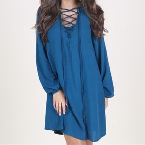 Altar'd State - Teal Lillian Dress